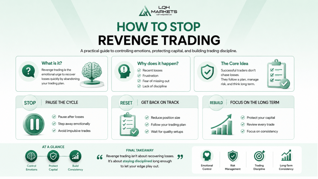 How to stop revenge trading infographic
