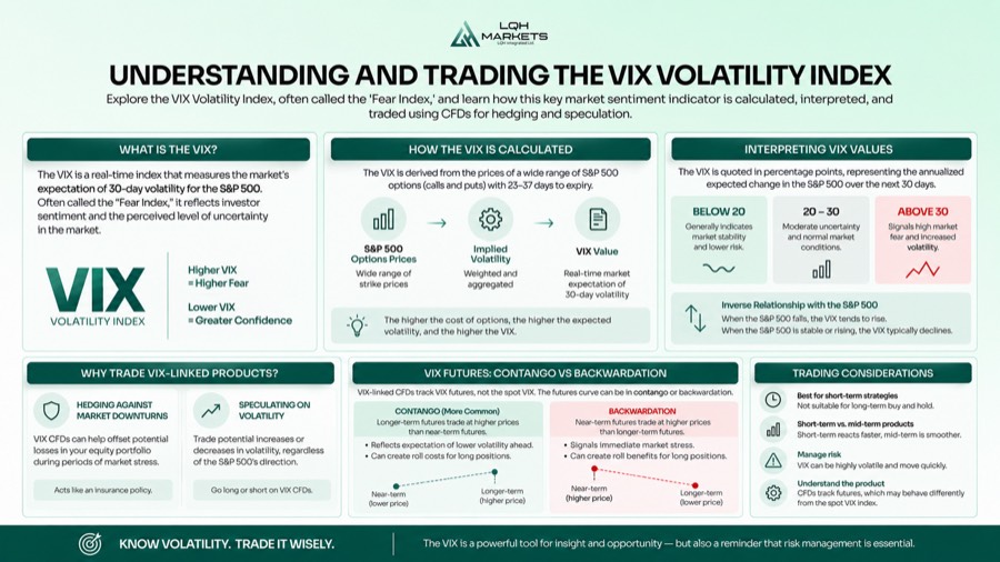Understanding the VIX: How to Trade Market Volatility infographic