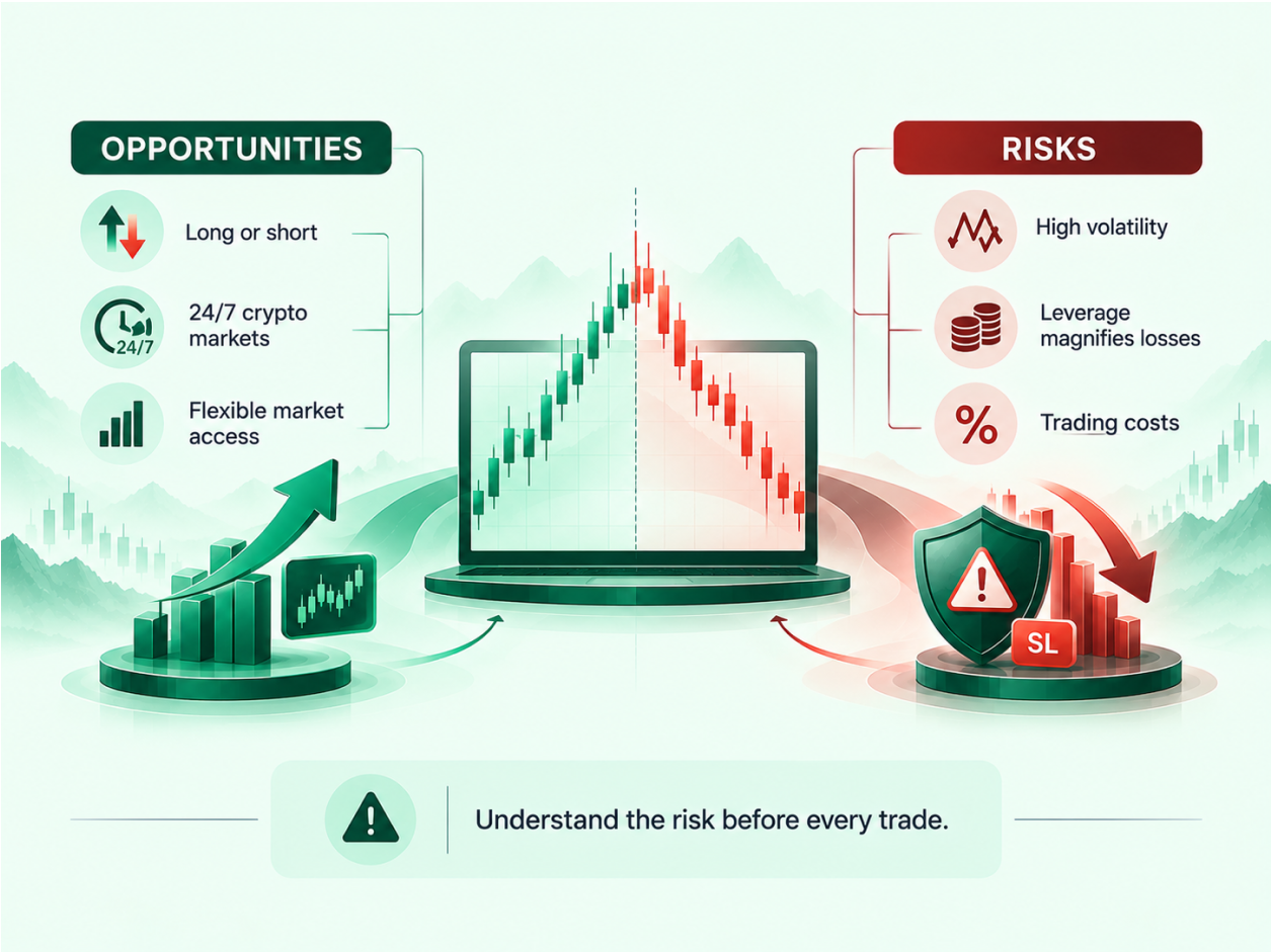 Cryptocurrency CFDs: Trading Digital Asset Volatility infographic (2)