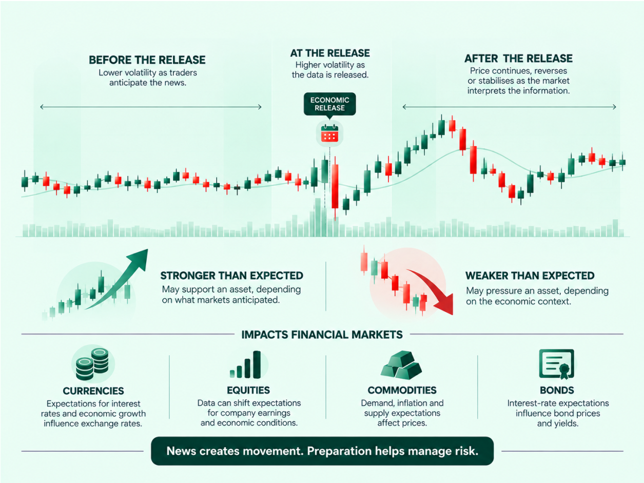 How Economic Data Releases Impact Stock Indices infographic (2)