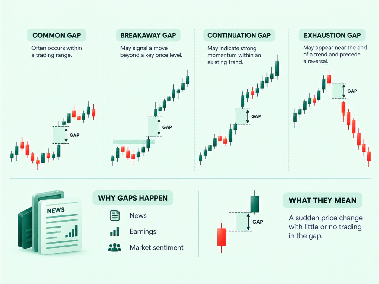 Market Volatility and Price Gapping infographic