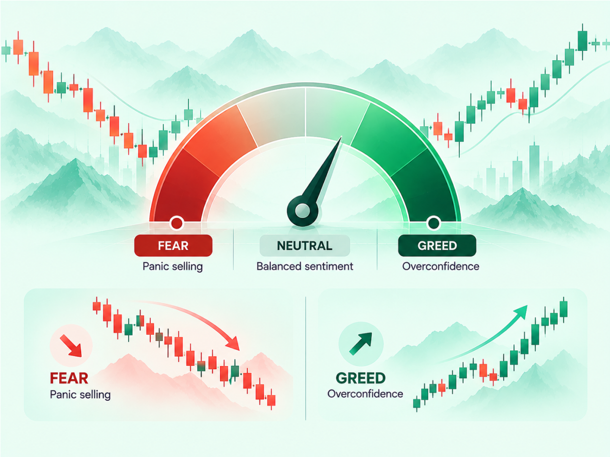 The Role of Market Sentiment and the Fear & Greed Index infographic