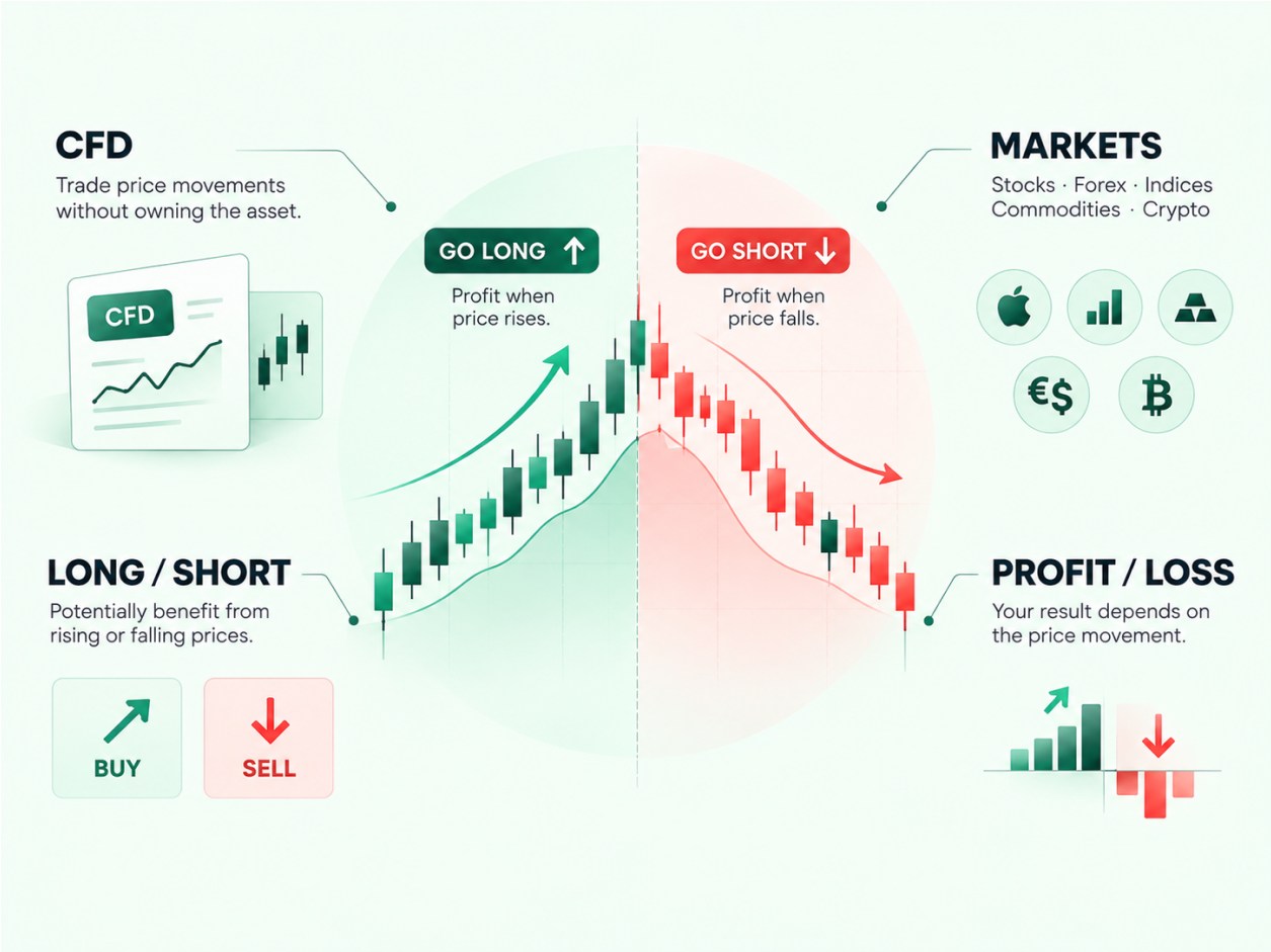 What is CFD Trading? A Beginner’s Guide to Contracts for Difference infographic