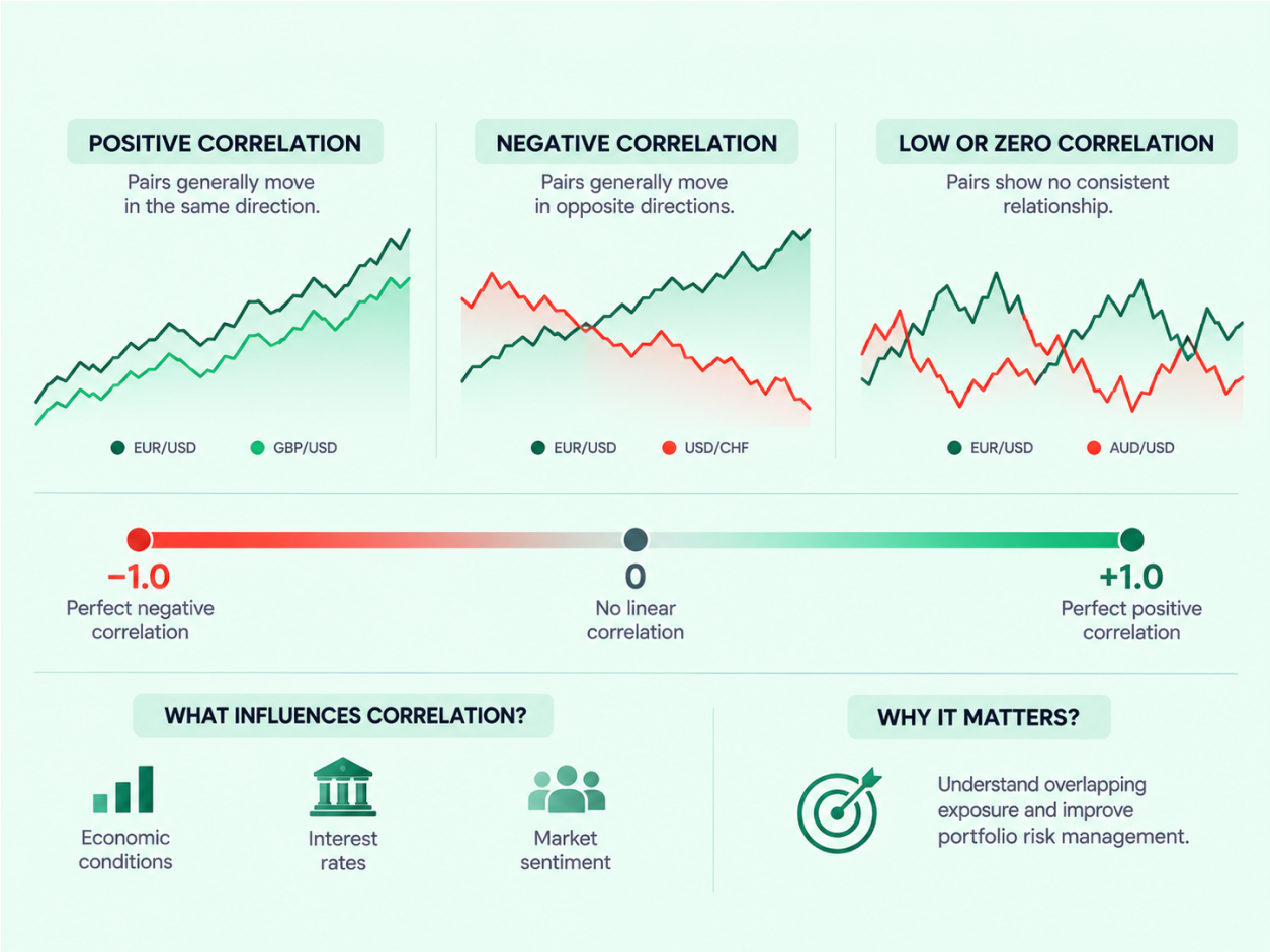 Understanding Currency Correlation in FX Markets infographic